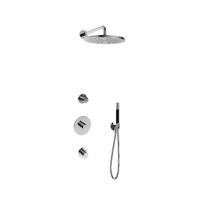 Hotbath Cobber IBS20 Regendoucheset inbouw - 35cm wandarm - 30cm ronde hoofddouche - staafhanddouche - chroom IBS20CR5