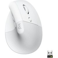 Logitech Lift Wit Ergonomische Draadloze Muis - thumbnail