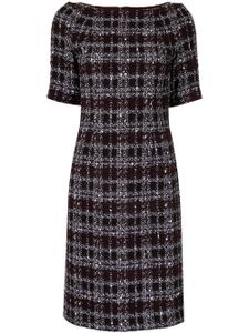 Paule Ka robe cintrée en tweed - Violet