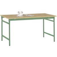 Manuflex BB3045.6011 Bijzettafel basis stationair met multiplex tafelblad in Reseda groen RAL 6011, bxdxh: 1250 x 800 x 780 mm Reseda groen (RAL 9010)