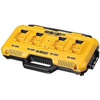 DeWalt DCB104-QW DCB104-QW-snellader 4 poorten XR FLEXVOLT: 54 V-18 V-12 V Li-Ion rail (4 x 8,0 A), 54 V, Cranberry