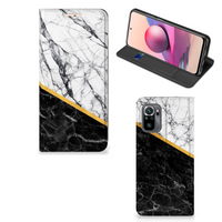 Xiaomi Redmi Note 10 4G | 10S | Poco M5s Standcase Marmer Wit Zwart - Origineel Cadeau Man