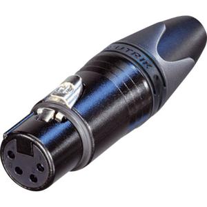 Neutrik NC4FXX-B XLR-connector Bus, recht Aantal polen: 4 Zwart 1 stuk(s)