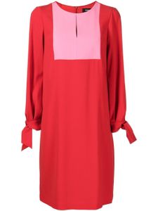 Paule Ka robe évasée à design à empiècements - Rouge