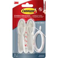 3M Command-kabelhouder (l x b x h) 95 x 25 x 25 mm Wit, Grijs Inhoud: 2 stuk(s)