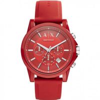 Horlogeband Armani Exchange AX1328 Silicoon Rood 22mm - thumbnail