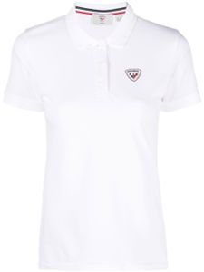 Rossignol polo à logo appliqué - Blanc