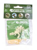 LG-Imports 3D-puzzel dinoskelet Stegosaurus 9 x 7 cm beige
