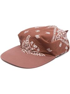 Fabiana Filippi casquette à motif cachemire - Marron