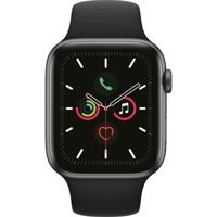 Apple Watch Series 5 44mm Space Gray Aluminium Zwarte Sportband