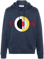 Walter Van Beirendonck hoodie en coton - Bleu