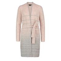 Claudia Sträter vest met all over print en ceintuur beige