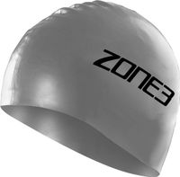 Zone3 Silicone swim cap zilver