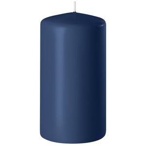 1x Kaarsen donkerblauw 6 x 8 cm 27 branduren sfeerkaarsen   -