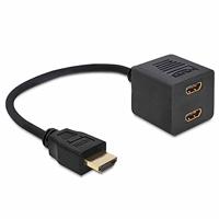 DELOCK Adapter HDMI 1.4 St > 2x HDMI 1.4 Bu
