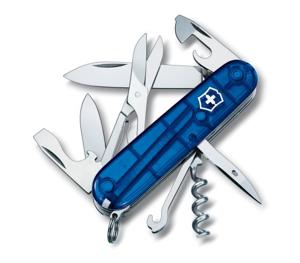 Victorinox Climber 1.3703.T2 Zwitsers zakmes Aantal functies 14 Blauw (transparant)