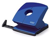 Novus B 230 perforator (30 vellen, aanslagrail met formaatspecificaties, metaal/kunststof) blauw