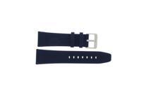 Horlogeband Universeel 83740-06-24-C Leder/Textiel Blauw 24mm