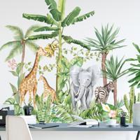 Muurstickers - Aquarel jungle - thumbnail