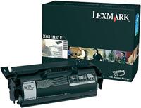 Lexmark 0X651H31E tonercartridge (25000 pagina's) zwart