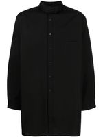 Yohji Yamamoto chemise en coton à manches longues - Noir