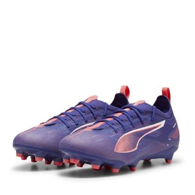 PUMA Ultra 5 Pro Fg/Ag Jr voetbalschoen voor kinderen, uniseks, Lapis Lazuli PUMA White Sunset Glow, 35 EU