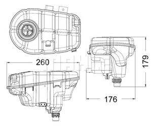 Expansietank, koelvloeistof MAHLE, u.a. für Audi