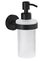 tesa MOON BLACK 40565-00000-00 Zeepdispenser 200 ml Zwart (mat), Glas gesatineerd - thumbnail