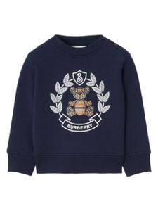 Burberry Kids sweat à imprimé Thomas Bear - Bleu