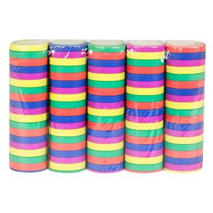 Boland Party serpentines - 5x rollen - gekleurde stroken mix - papier - feestartikelen   -