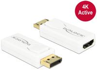 DeLOCK 65580 tussenstuk voor kabels Displayport 1.2 HDMI Wit