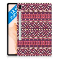 Samsung Galaxy Tab S7FE Hippe Hoes Aztec Paars