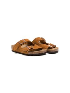 Birkenstock Kids sandales à bout ouvert - Marron