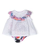 PUCCI Junior ensemble blouse-short en coton à imprimé Iride - Blanc