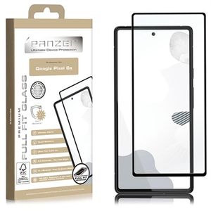 Panzer Premium Full-Fit Google Pixel 6a Glazen Screenprotector - Zwart