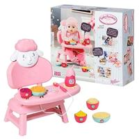 Baby Annabell Lunch Time Poppenaccessoire - Speelgoed met Voedselthema - Geluids- en lichteffecten - Inclusief 3 Hoofdgerechten, 3 Desserts en een Fles - Voor Poppen van 36 cm en 43 cm - Vanaf 3 Jaar