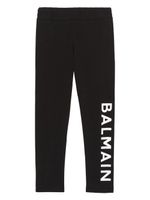 Balmain Kids legging à logo imprimé - Noir