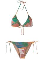 Amir Slama bikini imprimé à bonnets triangles - Multicolore - thumbnail