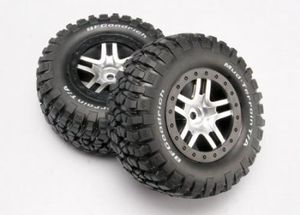 BF Goodrich Short Course Tyres on SS Chrome/Black Wheels (TRX-6873)