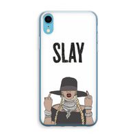 Slay All Day: iPhone XR Transparant Hoesje