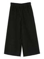 MM6 Maison Margiela Kids pantalon ample à logo brodé - Noir