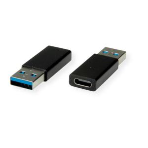 VALUE Adapter, USB 3.2 Gen 1, Type A - C, M/F USB Type A USB Type C Zwart