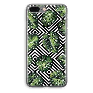 Geometrische jungle: iPhone 8 Plus Transparant Hoesje