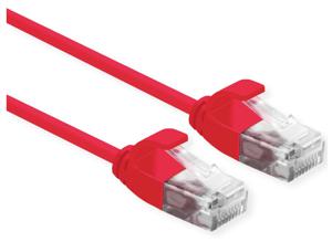 ROLINE UTP Data Center Patchkabel Cat.6A (Class EA), LSOH, extra dun, rood, 1,5 m