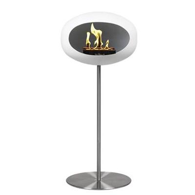 LeFeu Steel Haard Bio Ethanol - Wit Polished Steel