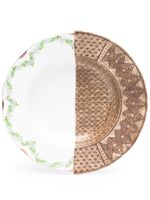 Seletti assiette en porcelaine Hybrid 2.0 Malao à imprimé graphique - Blanc