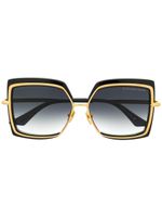 Dita Eyewear lunettes de soleil à monture carrée oversize - Noir