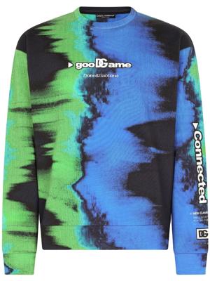 Dolce & Gabbana Sweater met logoprint - Blauw