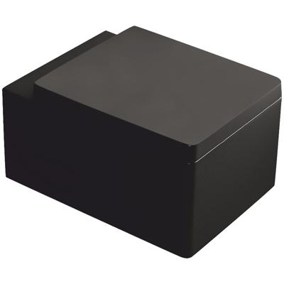 Kerra Thor zwart hangend toilet 38,5x52,5cm inclusief zitting