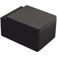 Kerra Thor zwart hangend toilet 38,5x52,5cm inclusief zitting